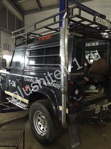 Установка спортивной выхлопной системы Land Rover Defender 